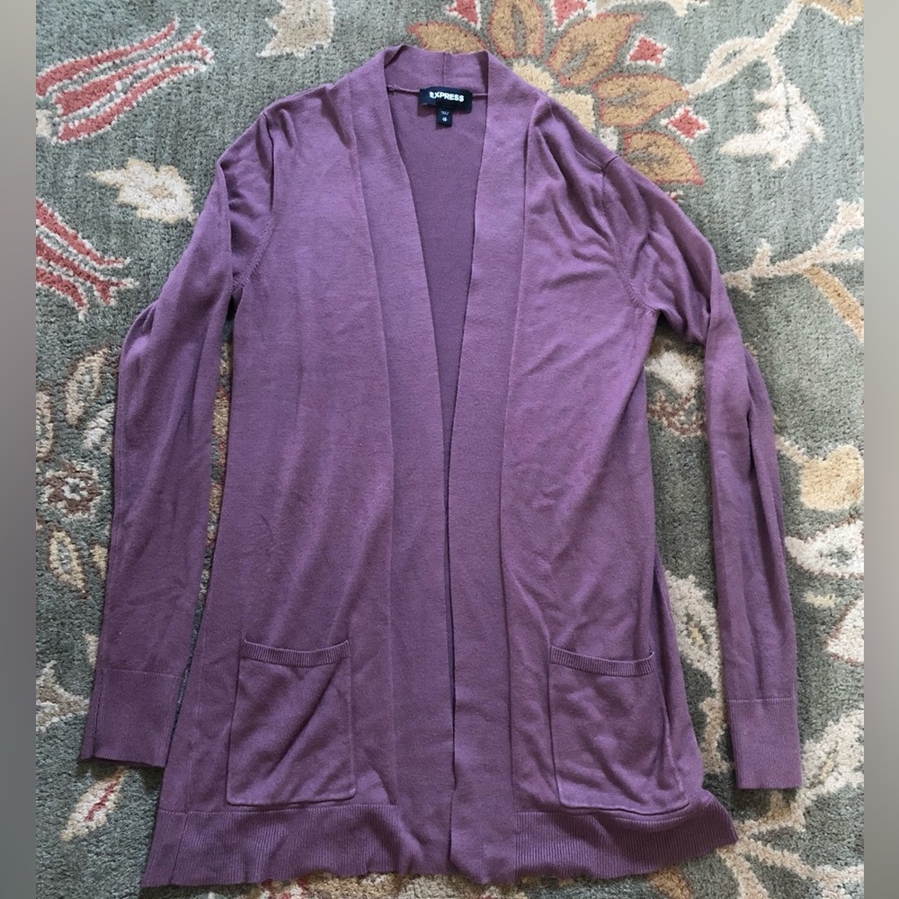 Express Purple Cardigan